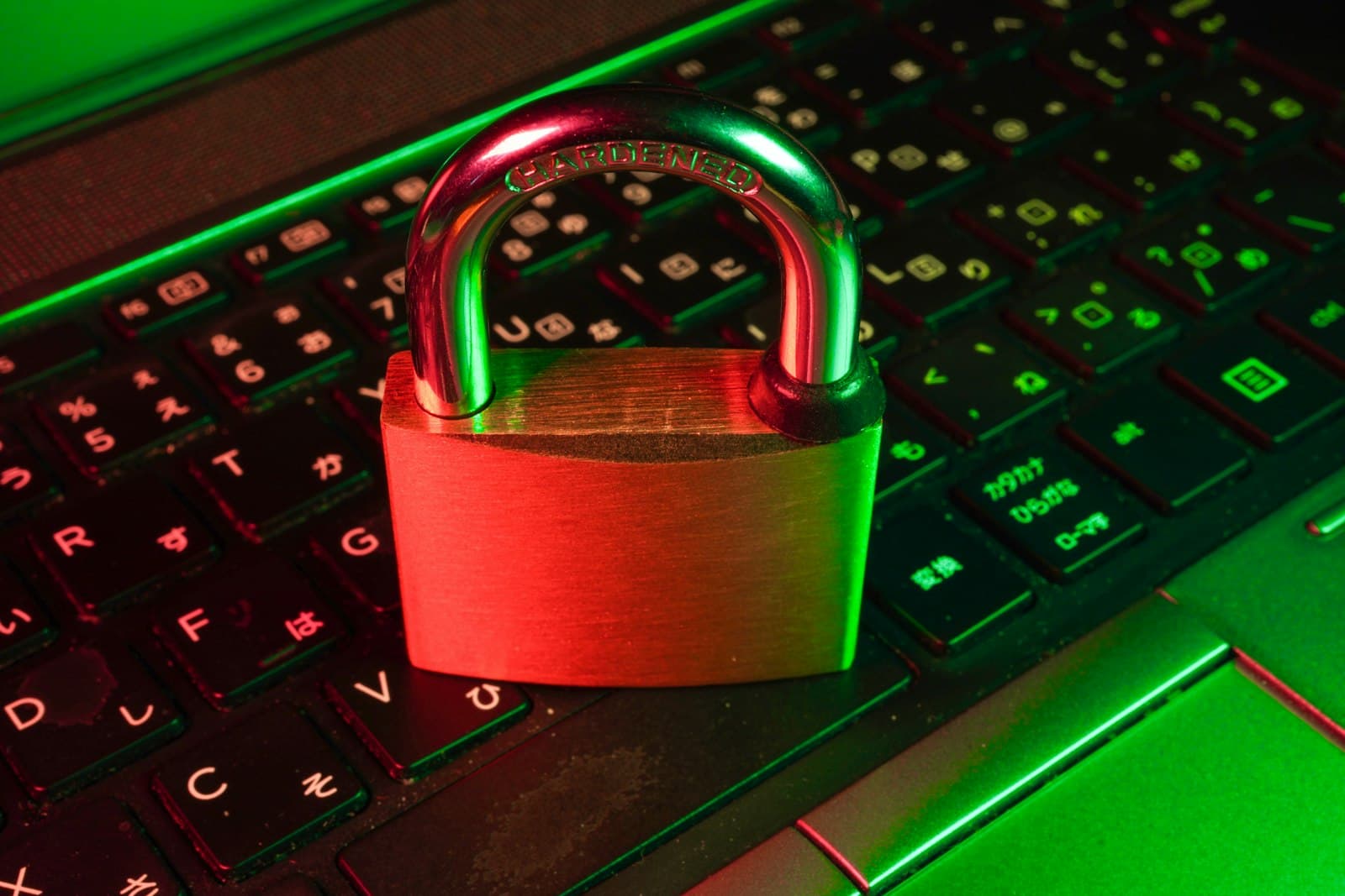 Candado sobre un teclado, símbolo de seguridad informática